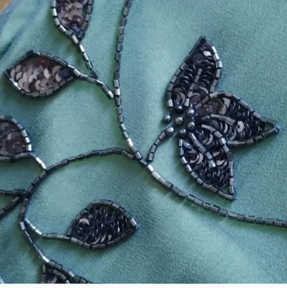 Elegant Green Floral Women's Dress - Picture 6 of 12